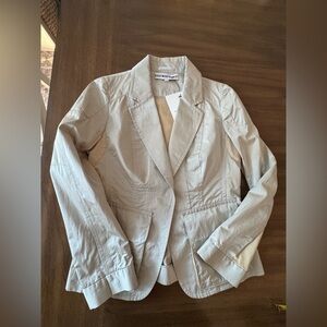 KaufmanFranco Beige Women’s Silk Blazer Size 8/44